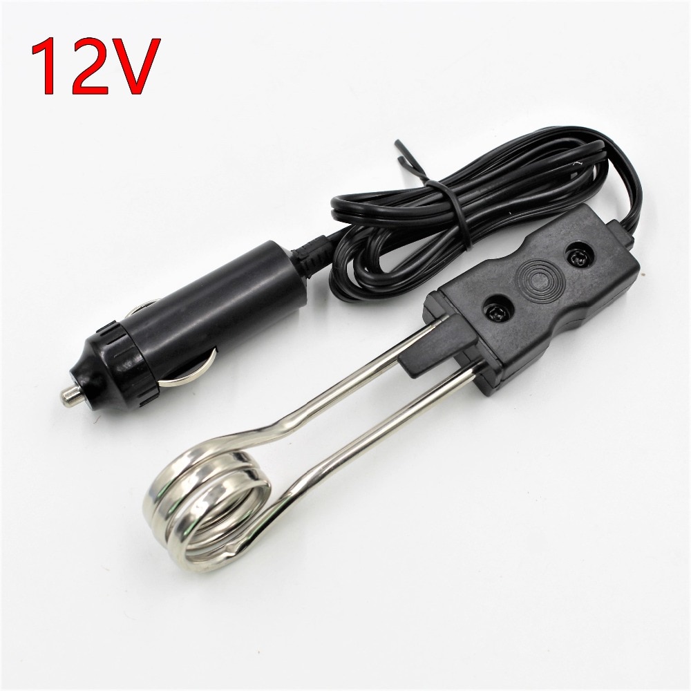 12V Car Immersion Electric Heater 120W 80cm Long Cable Power From Cigarette Lighter Heating Tea Coffee Water Milk