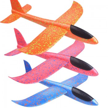 EPP Foam Throwing Flying Airplane Aircraft Hand Launch Free Fly Plane Hand Throw Plane Puzzle Model Toys for Kids 49/36CM