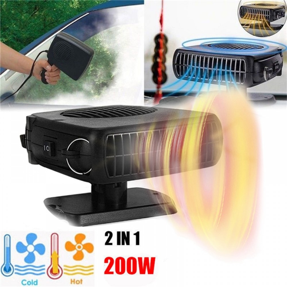 Car Heater 200W 12V Car Truck Auto Heater Hot Cool Fan Windscreen Window Demister Defroster dropship j18