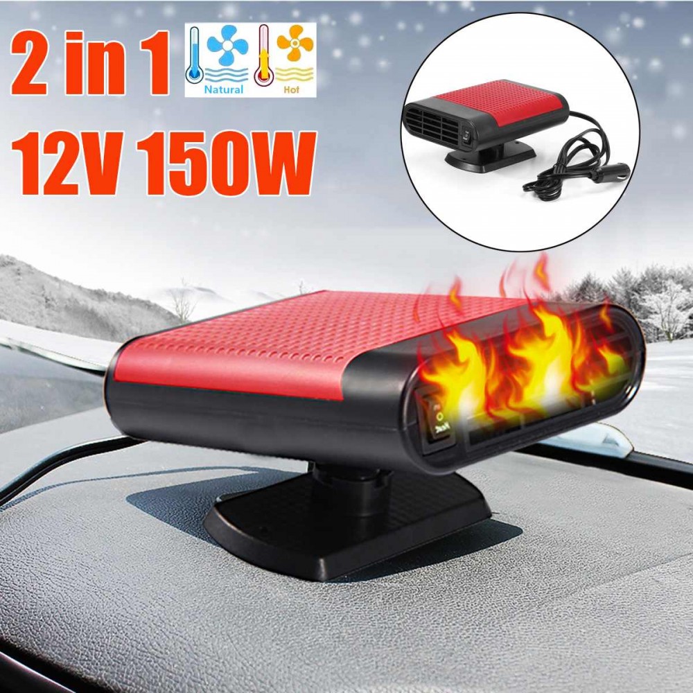 200W 12V Car Parking Heater Electric Heating Cooling 2 in 1 Hot Warm Fan Auto Heater Dryer Heated Windshield Demister Defroster