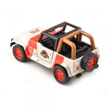 Cheap kids toys 1/32 Alloy Diecast Jeep Wrangler Jurassic Park 1/32 Scale Orange/White Diecast car model toys Children Gift