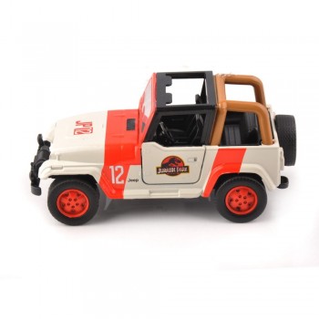 Cheap kids toys 1/32 Alloy Diecast Jeep Wrangler Jurassic Park 1/32 Scale Orange/White Diecast car model toys Children Gift