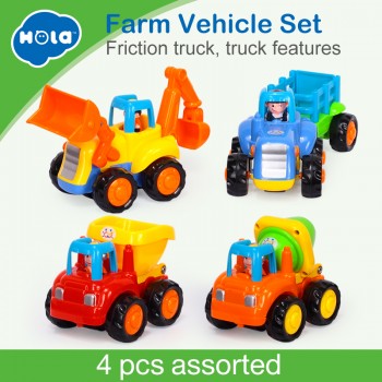 HOLA 326 Baby Toy Truck Vehicle Pull Back Car Model Children Playing Toys Beach Sand Tools with Original Box