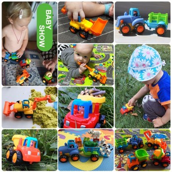 HOLA 326 Baby Toy Truck Vehicle Pull Back Car Model Children Playing Toys Beach Sand Tools with Original Box