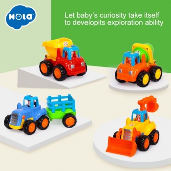 HOLA 326 Baby Toy Truck Vehicle Pull Back Car Model Children Playing Toys Beach Sand Tools with Original Box