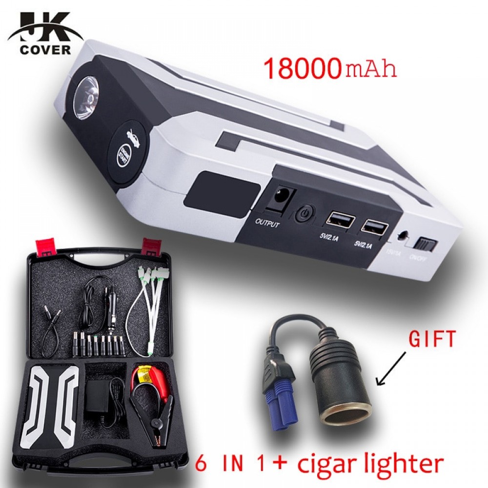 JKCOVER 1200A 12V Car Battery Jump Starter Auto Jumper Engine Power Bank Starting Up Petrol 8.0L Diesel 6.0L Car booster