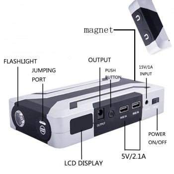 JKCOVER 1200A 12V Car Battery Jump Starter Auto Jumper Engine Power Bank Starting Up Petrol 8.0L Diesel 6.0L Car booster