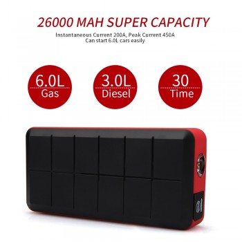 Car Rover Jump Starter 14800mah Power Bank Emergency Car Battery Pack Multi-function Auto Booster Supply 1000A Peak Current