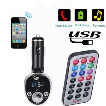 Hot  1Pc Car Kit MP3 Player FM Transmitter Wireless Radio Adapter USB Charger 18 Sept 5