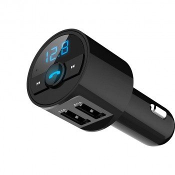 Car charger Bluetooth Car Kit MP3 Wireless FM Transmitter Dual USB Charger Handsfree OCT16