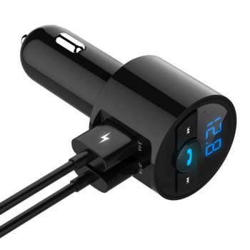 Car charger Bluetooth Car Kit MP3 Wireless FM Transmitter Dual USB Charger Handsfree OCT16