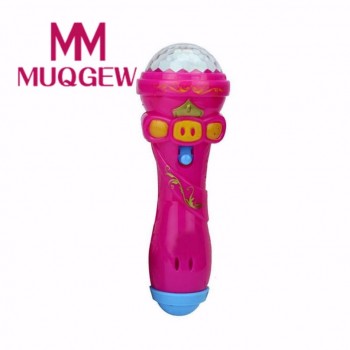 MUQGEW 2018 Cute Mini Toy Funny Lighting Wireless Microphone Model Toy Best Gift Music Karaoke 15