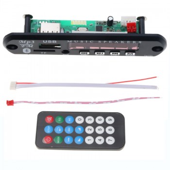 Wireless Bluetooth 12V MP3 WMA Decoder Board Audio Module 3.5mm AUX USB TF FM Radio With Remote Controller for Car accessories