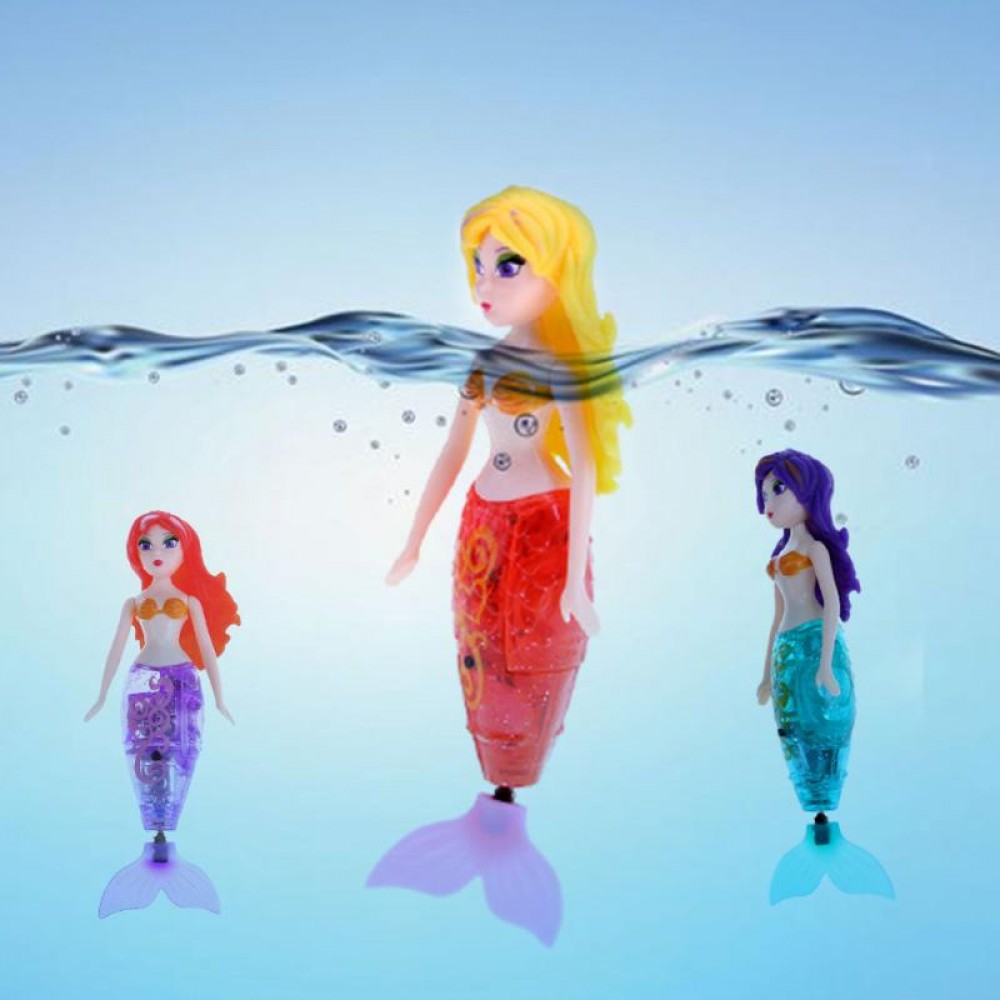 Action Figure Robot Small Mermaid Fish Tail Swimming Dolls Creative Water Mermaid Toys Electronic Mermaid Kids Fish Tail Toys