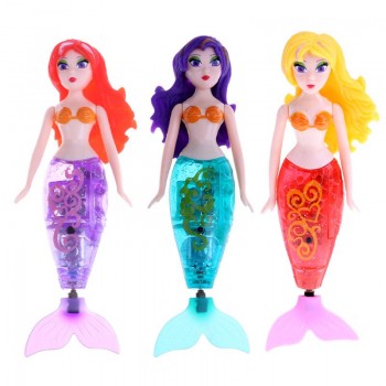 Action Figure Robot Small Mermaid Fish Tail Swimming Dolls Creative Water Mermaid Toys Electronic Mermaid Kids Fish Tail Toys