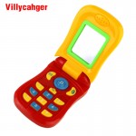 1003 Funny Flip phone toy Baby Learning Study Musical Sound phone Educational Toy mobile phone electric toy for kid