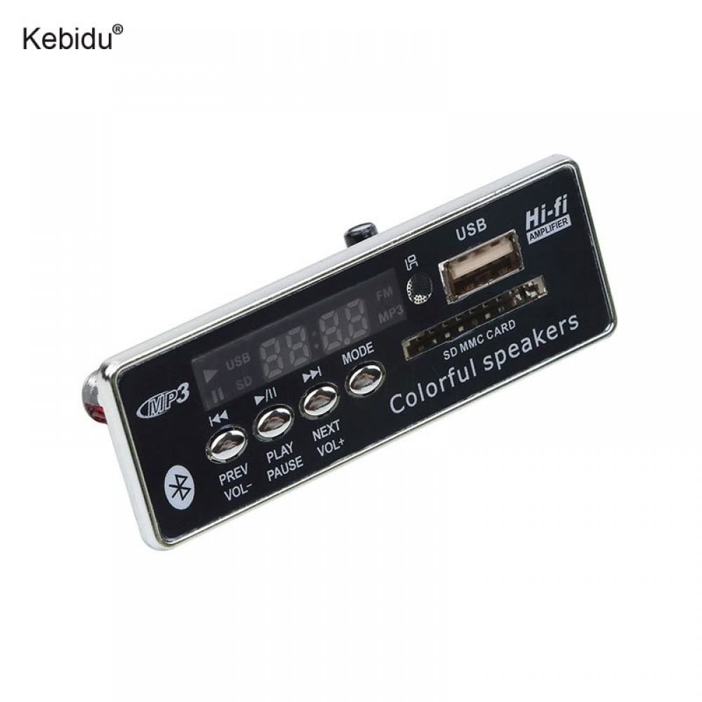 kebidu Wireless Car Bluetooth Handsfree USB MP3 Player Decoder Board Module With Remote Control USB FM Aux Radio