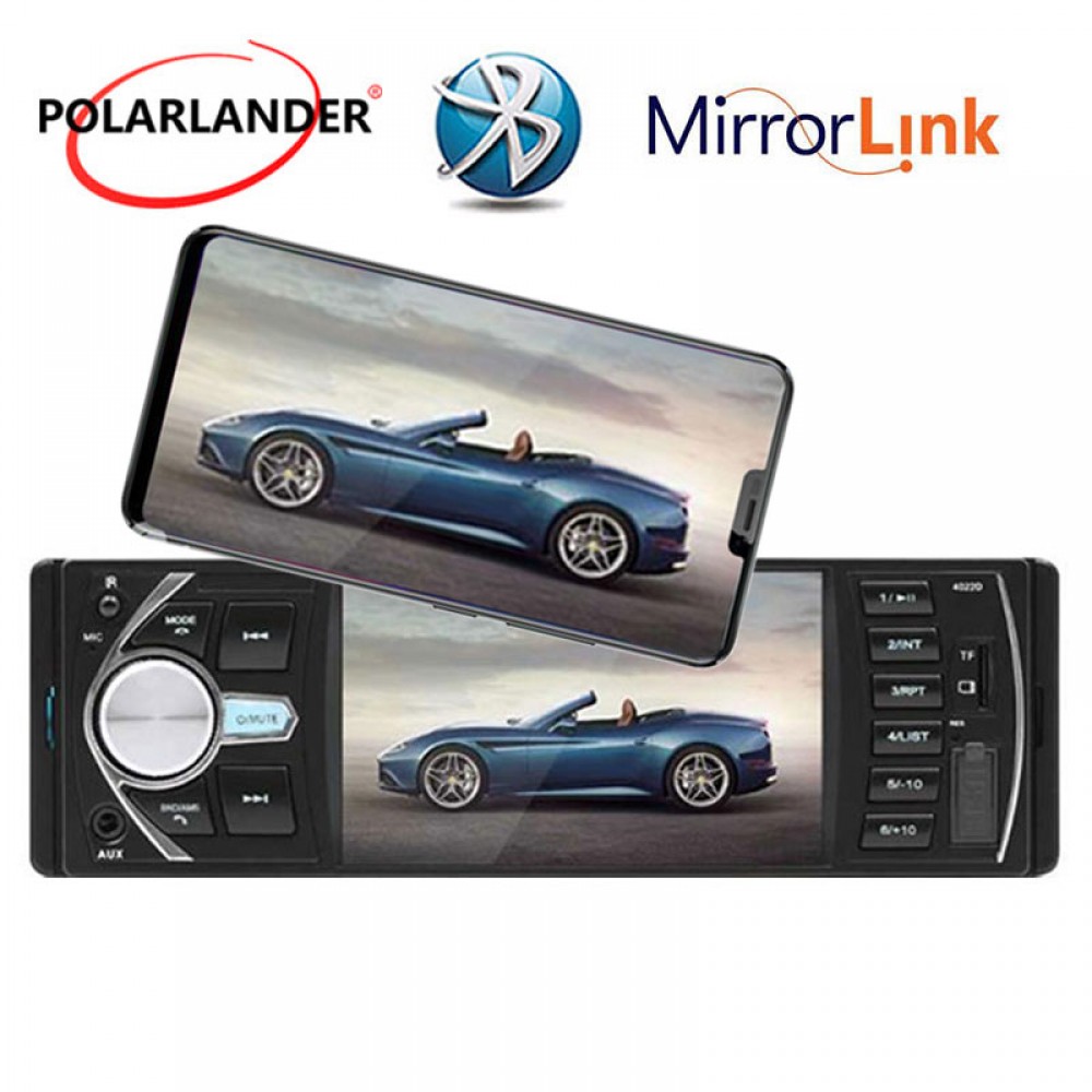 4.1 Inch HD Bluetooth USB MP5 MP4 Car Radio Stereo Player rear Camera/DVR Input TF AUX FM 1 Din radio cassette player Autoradio