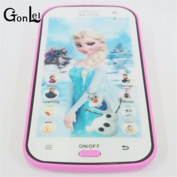 GonLeI Snow Queen Toy Phone Talking Princess Anna Elsa Phone Mobile Learning amp; Education Baby Mobilephone Electronic Kids Toys