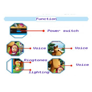 Preschool Childrens Russian Language Learnin Toys3D TouchTelephone Baby Kids Educationalamp;Interactive Toy Phone