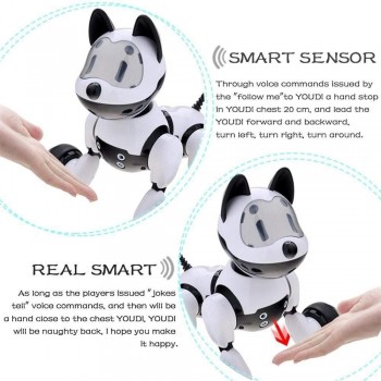 Youdi Voice Control Dog and Cat Smart Robot Electronic Pet Interactive Program Dancing Walk Robotic Animal Toy Gesture Following