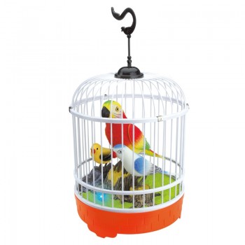 Children Electronic Interactive Talking Toys Pets Simulation Bird Cage Birdcage Kids Christmas New Year Gift Garden Ornaments