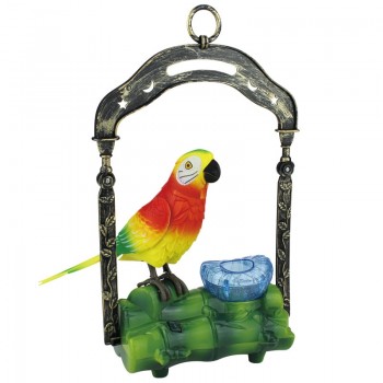 Children Electronic Interactive Talking Toys Pets Simulation Bird Cage Birdcage Kids Christmas New Year Gift Garden Ornaments