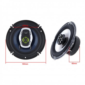 2pcs 6.5 Inch 600W 16cm 2 Way Universal Car Coaxial Hifi Speakers Auto Audio Music Stereo Speaker Non-destructive Installati