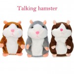 Fashion USA Talking Hamster Repeats What You Say Plush Hamster Repeats Doll Toy Kid Gift