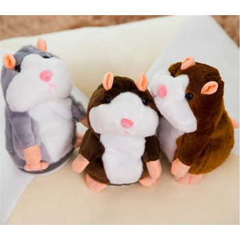 Fashion USA Talking Hamster Repeats What You Say Plush Hamster Repeats Doll Toy Kid Gift