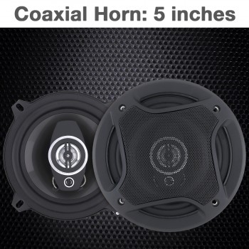 2Pcs 5 Inch 13cm 350W Car Coaxial  Auto Audio Music Stereo Full Range Frequency Hifi Speakers Non-destructive Installation