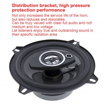 2Pcs 5 Inch 13cm 350W Car Coaxial  Auto Audio Music Stereo Full Range Frequency Hifi Speakers Non-destructive Installation