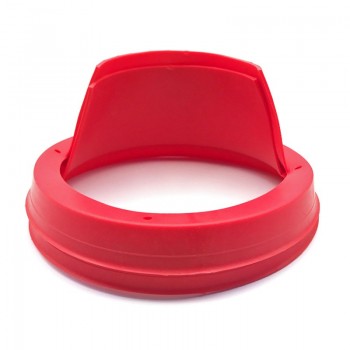 Car Audio Refit 6.5inch Soft Silicone Speaker Waterproof Cover Practical Non-destructive Anti-rust 2pcs Rust Protection Pad Red