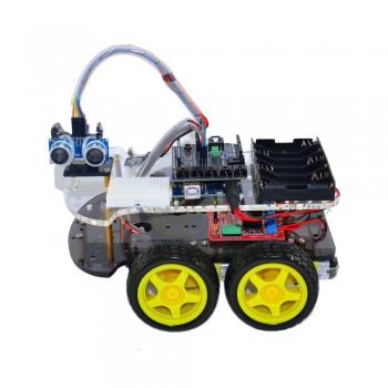 Chassis car 4WD DIY smart car kit Advanced car chassis tracing obstacle avoidance remote electric smart car kit