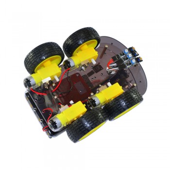 Chassis car 4WD DIY smart car kit Advanced car chassis tracing obstacle avoidance remote electric smart car kit