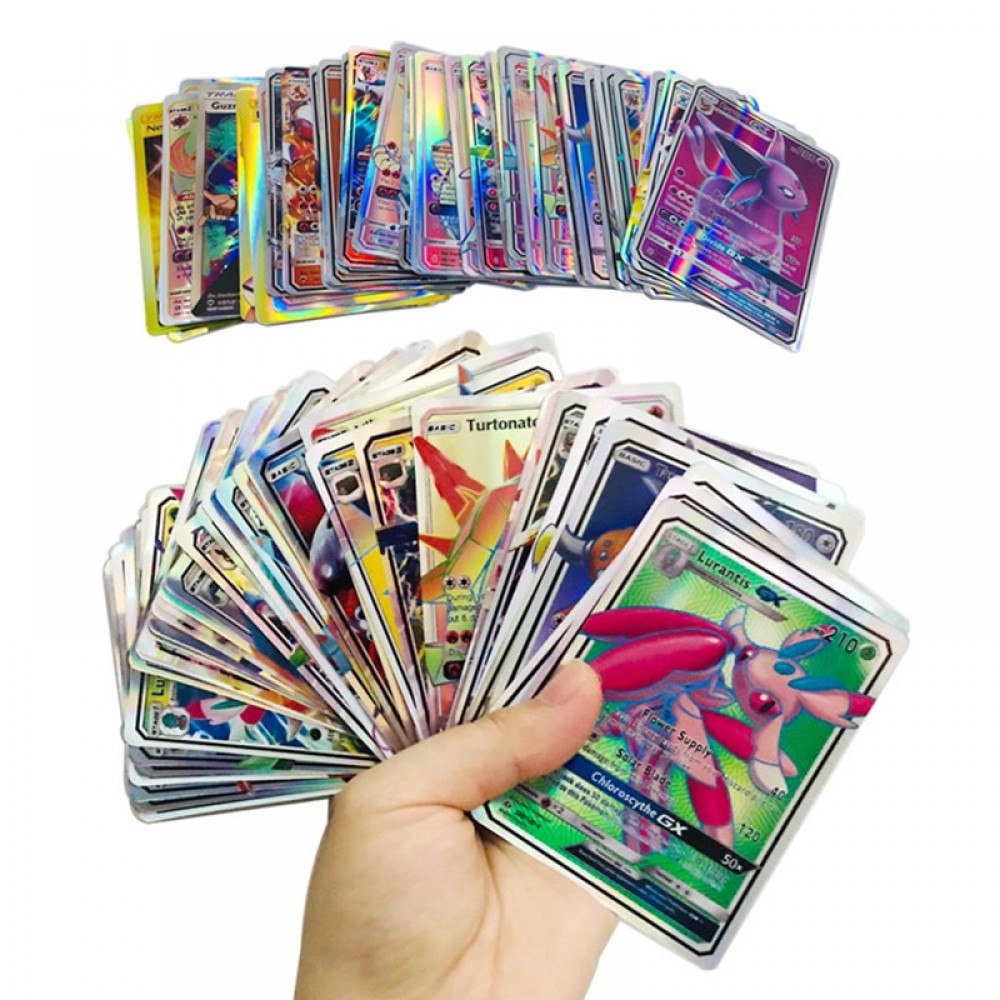 60/100/200Pcs Unrepeat EX GX MEGA Shining Cards Game Children Poket Game Collection Card Toy Battle Carte Trading Cards Game