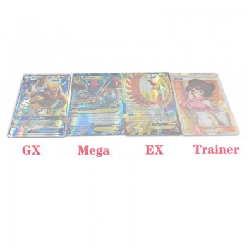 60/100/200Pcs Unrepeat EX GX MEGA Shining Cards Game Children Poket Game Collection Card Toy Battle Carte Trading Cards Game