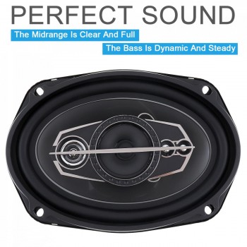 2pcs 6x9 Inch 600W 5 Way Car Coaxial Hifi Speakers Auto Music Stereo Full Range Frequency Speaker Non-destructive Installation