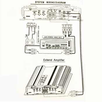 KROAK 3800W RMS 4 Channel 12V 4ohm Truck Car Audio Power Stereo Amplifier Amp Speaker Metal