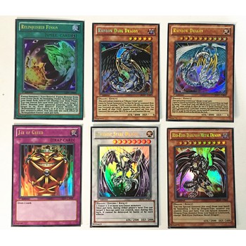 60pcs Different Yugioh Paper Cards in Iron Box Anime Yu gi oh Anime Game Collection Cards Kids Boys Toys Gift