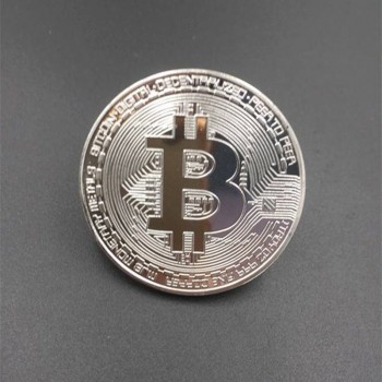 2018 Time-limited Special Offer Gold Coin Silver Collection Circle Gold-plated Bitcoin Gift