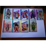 9pcs/hot Animation Dragon Ball Super Action Figures Golden Flash Cards card Collection Card Kid Gift Toy