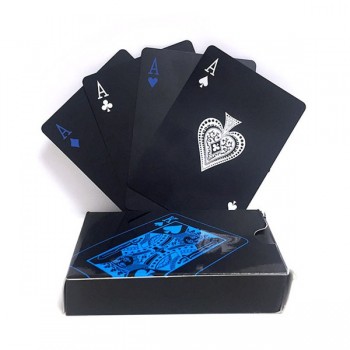 New 2 Sets/Lot  Texas Holdem waterproof plastic playing card game playing card entertainment game toy