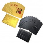 Black Golden Playing Cards Game Collection Cards Poker Set Waterproof Kids Adults Games Toys Gifts