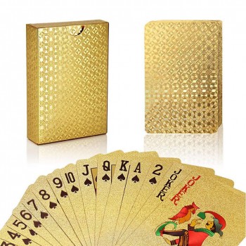 Black Golden Playing Cards Game Collection Cards Poker Set Waterproof Kids Adults Games Toys Gifts