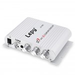 Mini Lepy LP-838 Car 3 Channel Amplifier Stereo Mega Bass 12V Hi-Fi Connect With Phone PC DVD Player  MP3 MP4 Portable Subwoofer