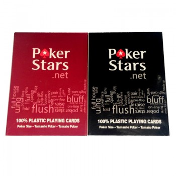 1 Sets/Lot Texas Holdem Plastic playing card game poker cards Waterproof and dull polish poker star Board games