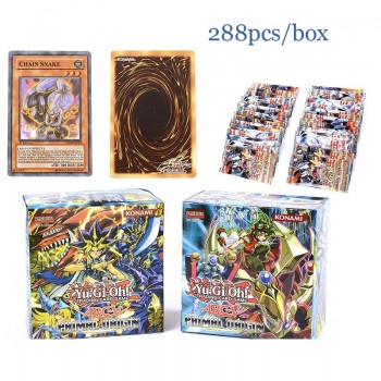 New Yu gi oh 288pcs Set Playing card Set with Box yu-gi-oh Anime Game Collection Cards Toys for Children Kid Boy Birthday Gift