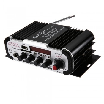 Kentiger HY - 600 HiFi Car Stereo Power Amplifiers IR Control FM MP3 USB Playback Digital Audio Amplifier