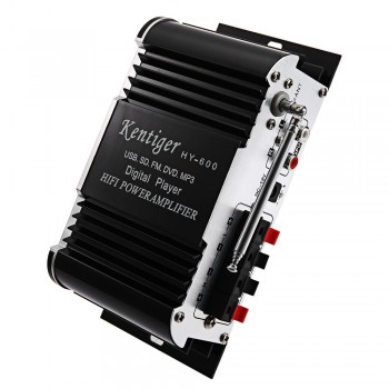 Kentiger HY - 600 HiFi Car Stereo Power Amplifiers IR Control FM MP3 USB Playback Digital Audio Amplifier